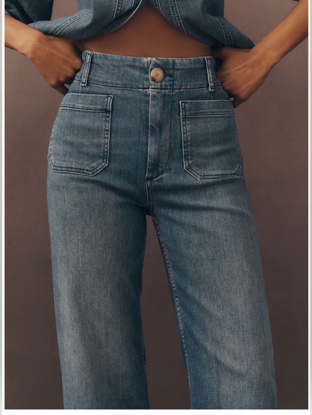 Anthropologie Maeve The Colette High Rise Cropped Jeans Size 28